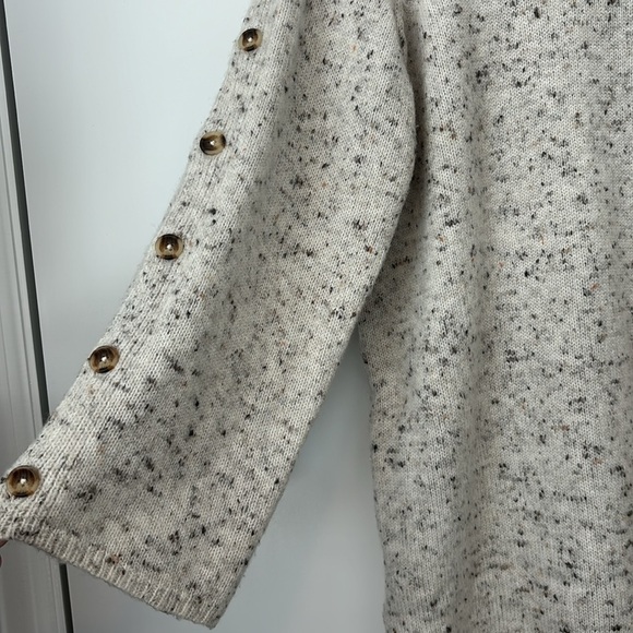 Madewell Donegal Button-Sleeve Sweater-Dress size L - Picture 5 of 6